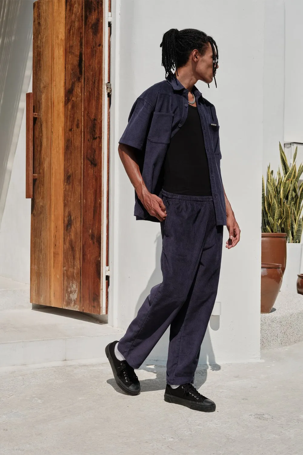 Navy Blue Corduroy Pants