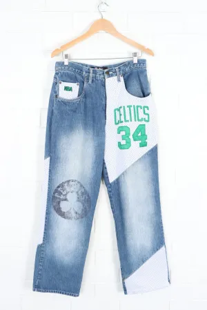 NBA Boston Celtics #34 Paul Pierce UNK Y2K Jeans (30)