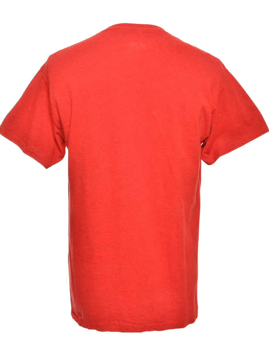 NFL Red Sports T-shirt - M