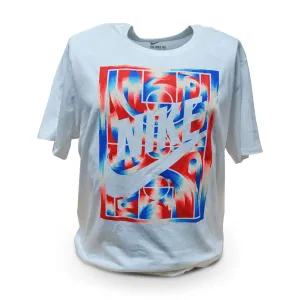 Nike Swoosh Bright White Red Blue t shirt Graphics  845497 100 XXL XL