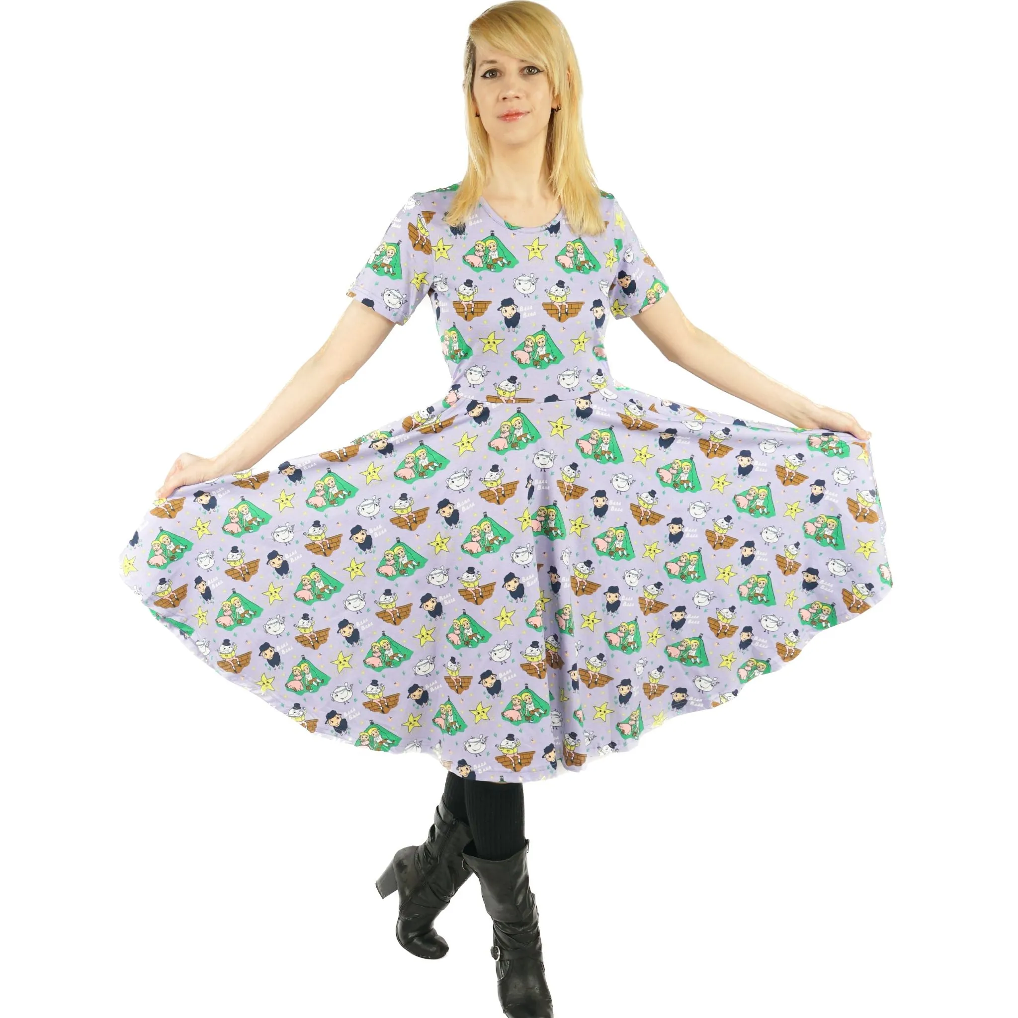 Nursery Rhymes Full Twirl Dress [FINAL SALE]