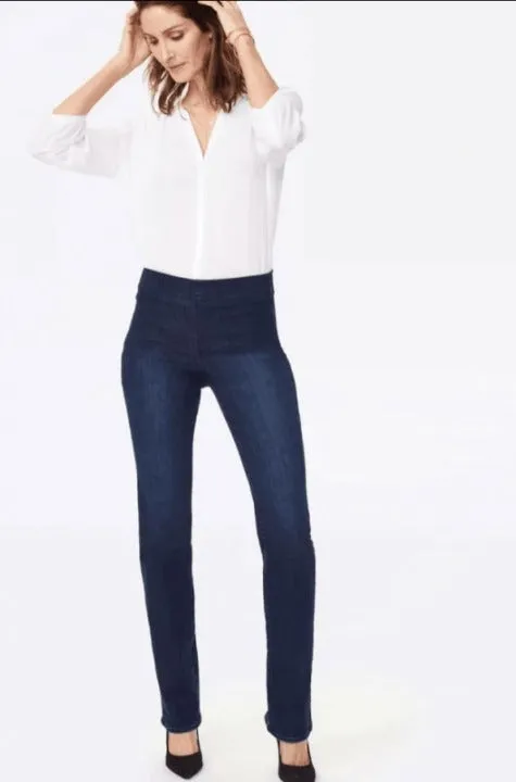 NYDJ Marilyn Straight Pull-On Jeans