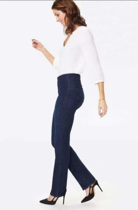 NYDJ Marilyn Straight Pull-On Jeans