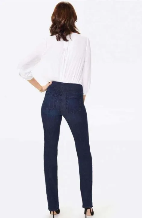 NYDJ Marilyn Straight Pull-On Jeans