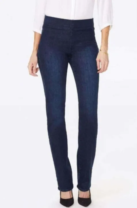 NYDJ Marilyn Straight Pull-On Jeans