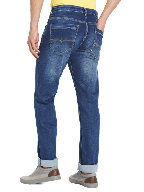 Octave Men Blue Regular Fit Heavy Fade Jeans