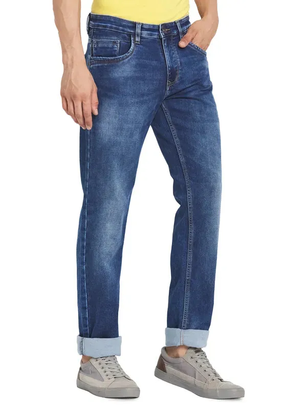 Octave Men Blue Regular Fit Heavy Fade Jeans