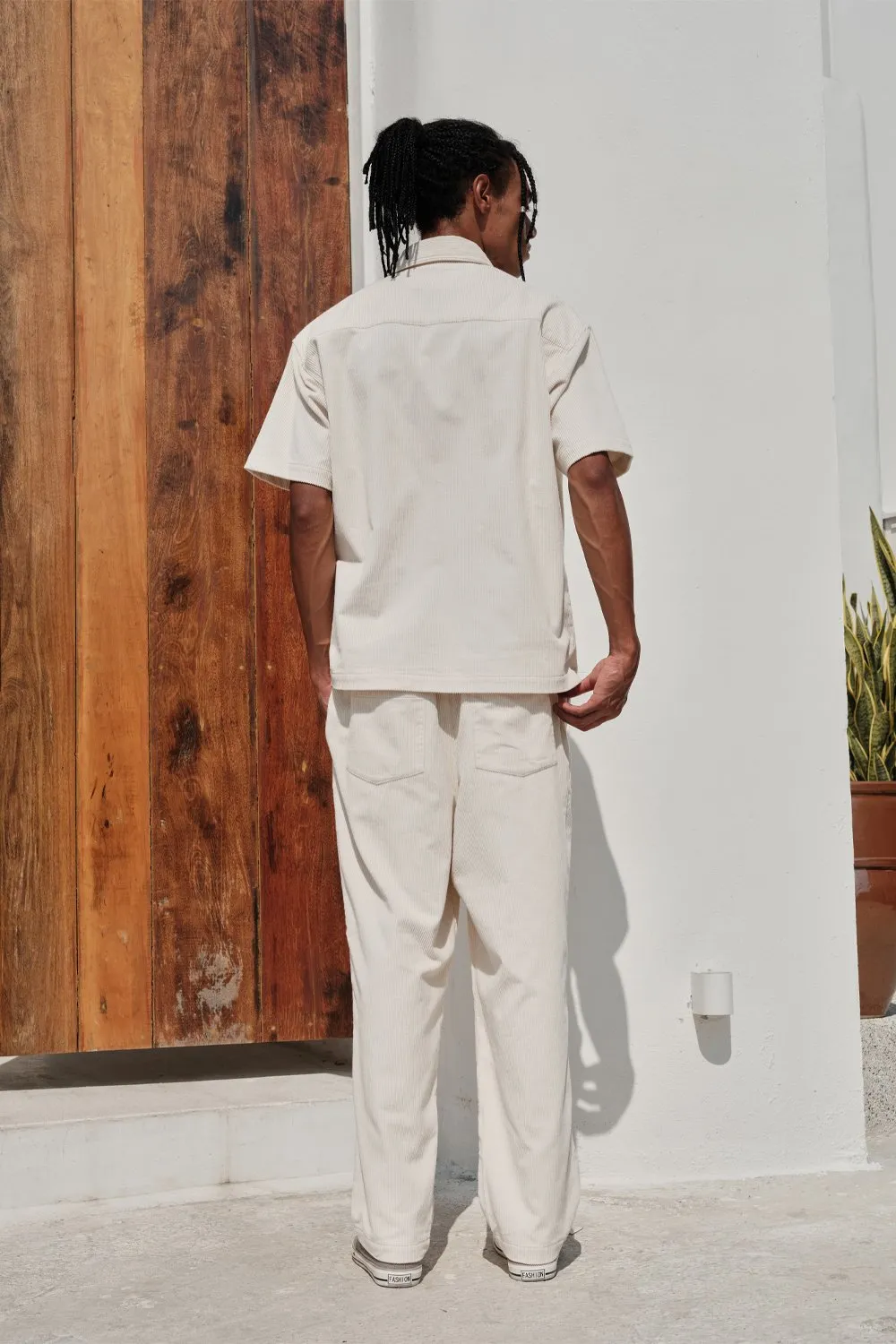 Off White Corduroy Pants