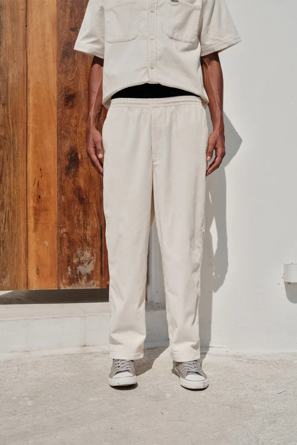 Off White Corduroy Pants