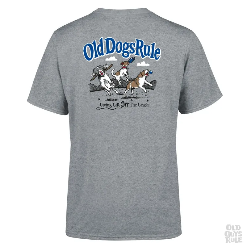 Old Guys Rule - ‘Old Dogs Rule’ T-shirt - Sport Grey