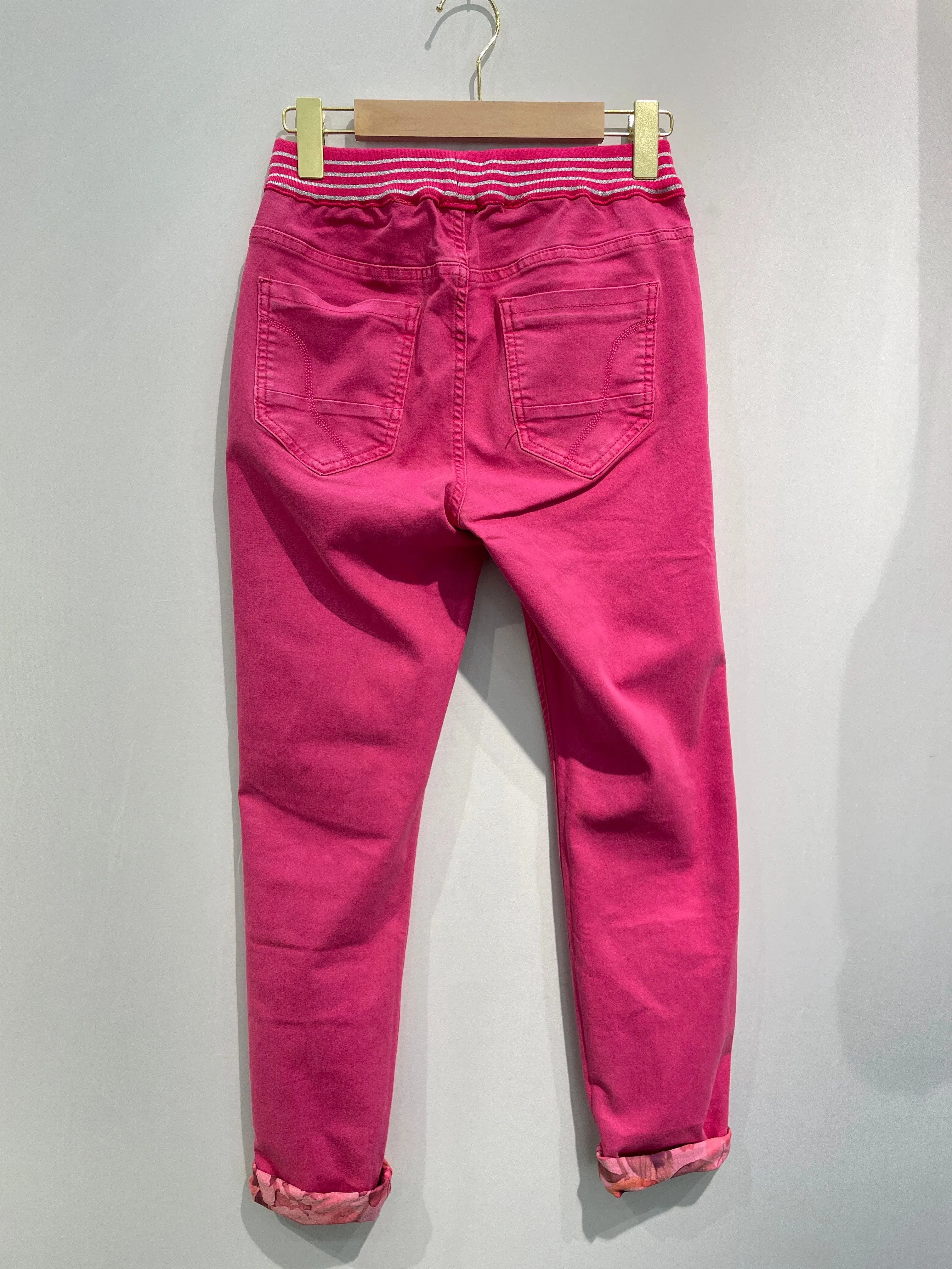 Onado Reversible Jeans Charlotte Elastic Waist Fuchsia