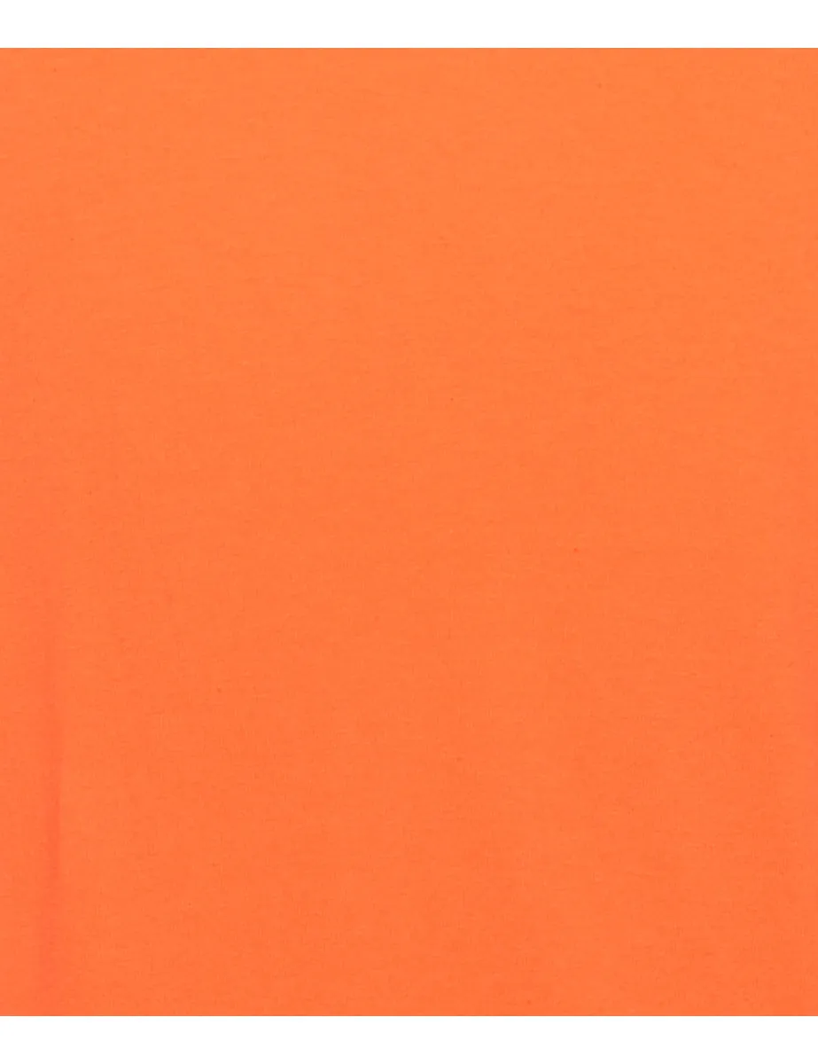 Orange Plain T-shirt - M