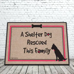 Our Shelter Dog Door Mat