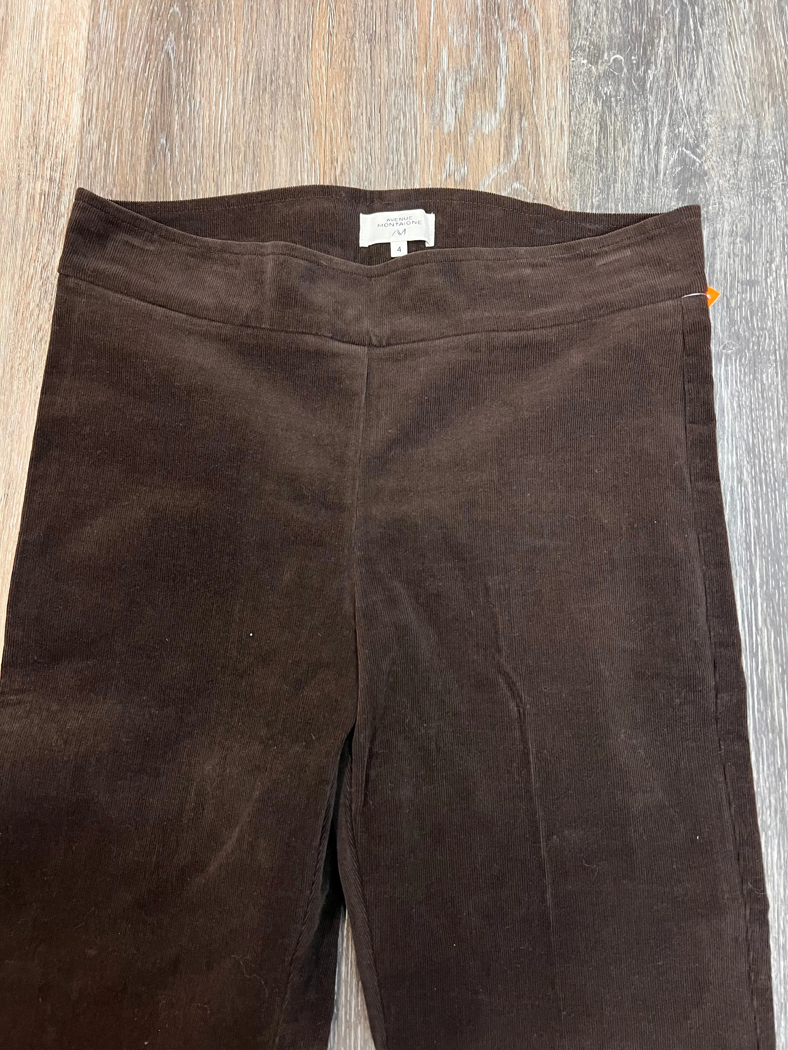 Pants Corduroy By Avenue Montaigne In Brown, Size: 4