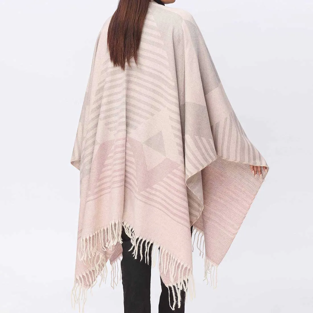 Peach Cape Shawl PW3887