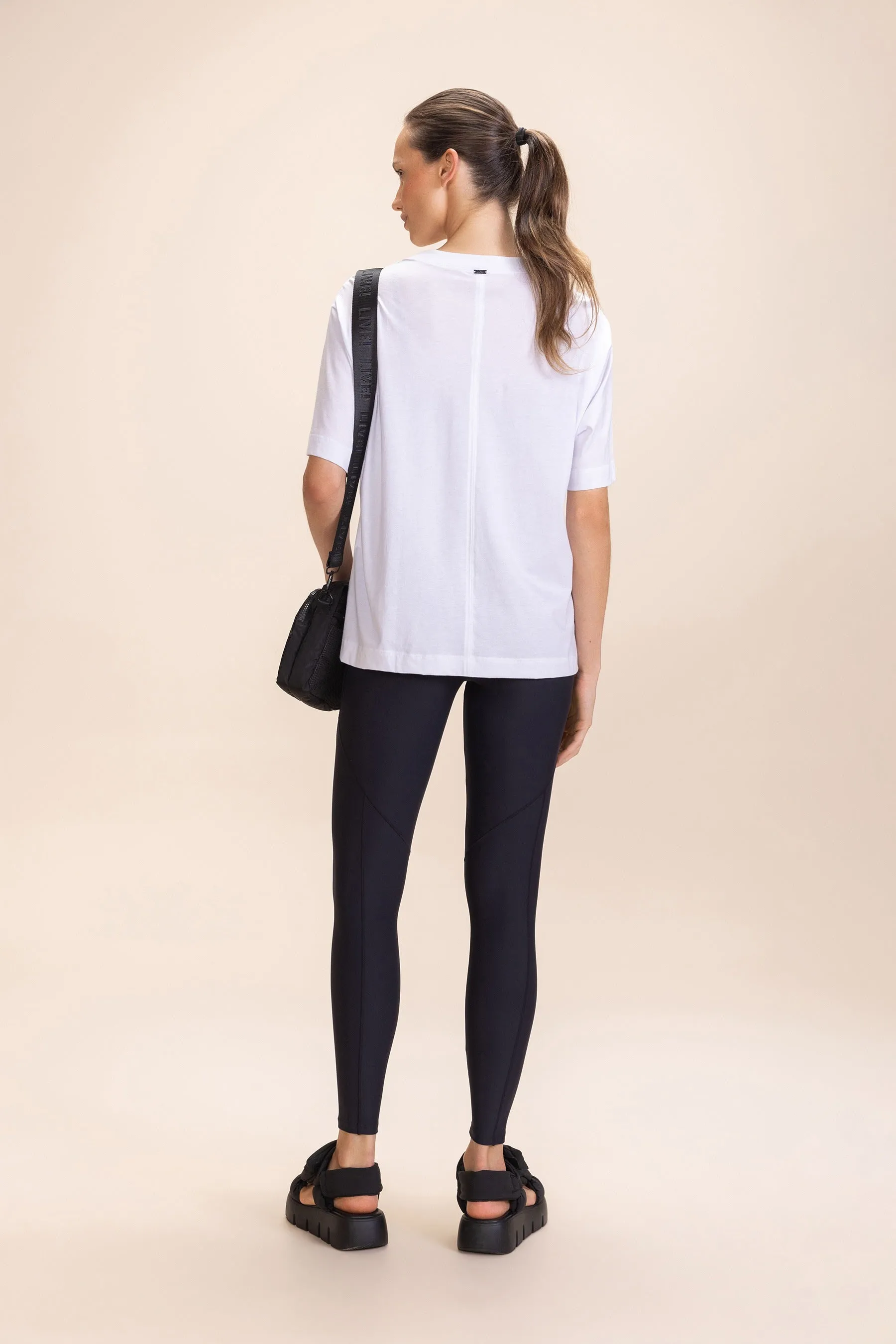 Pima Cotton Half-Knit T-Shirt