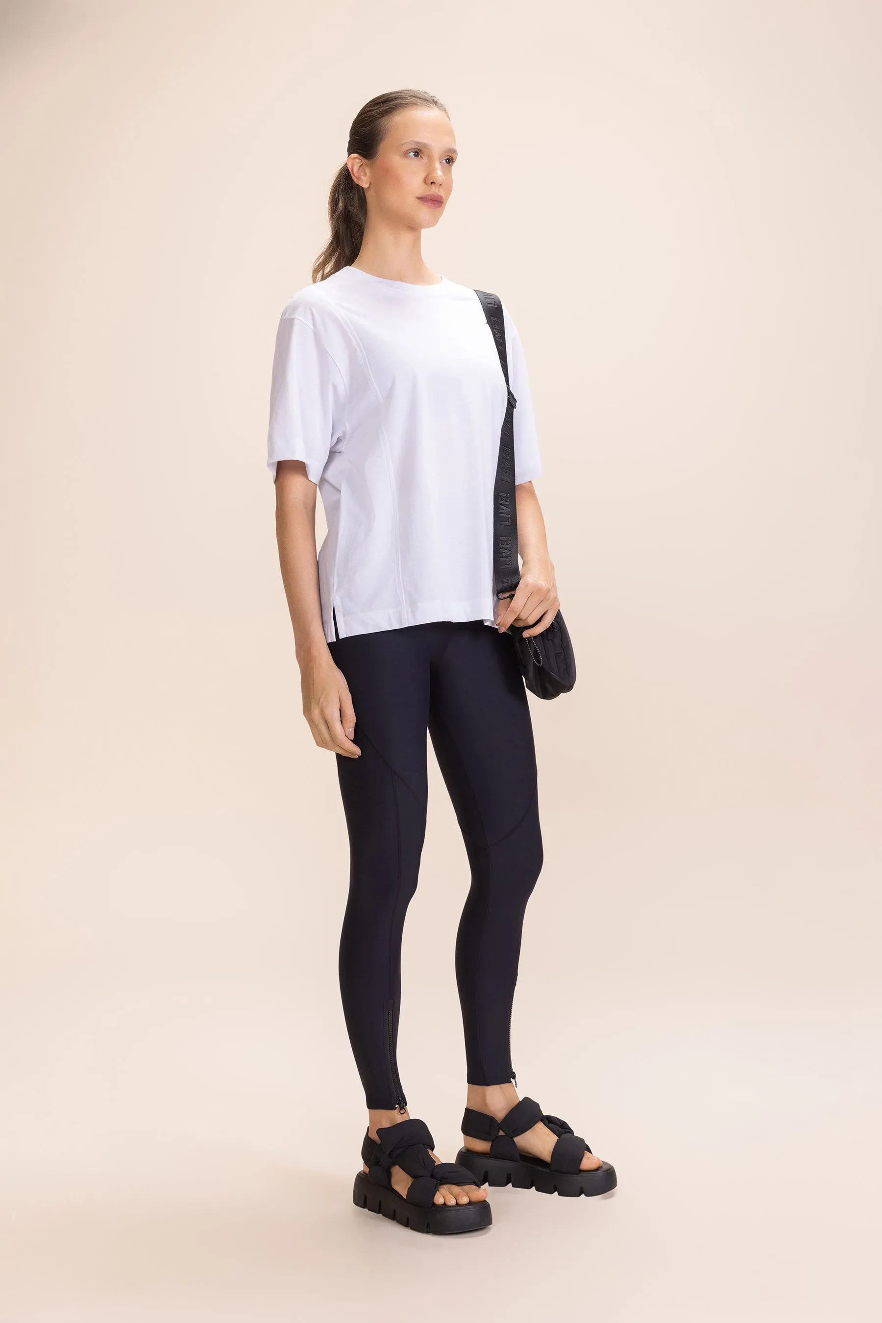 Pima Cotton Half-Knit T-Shirt