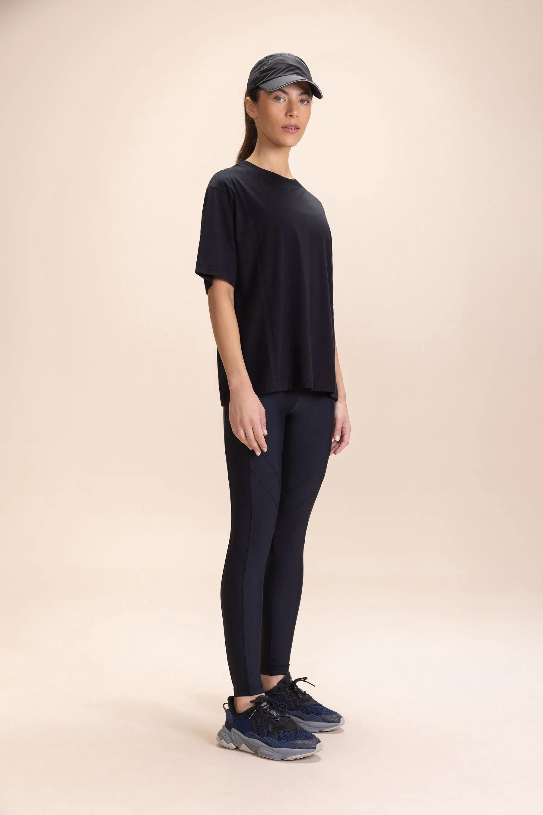 Pima Cotton Half-Knit T-Shirt