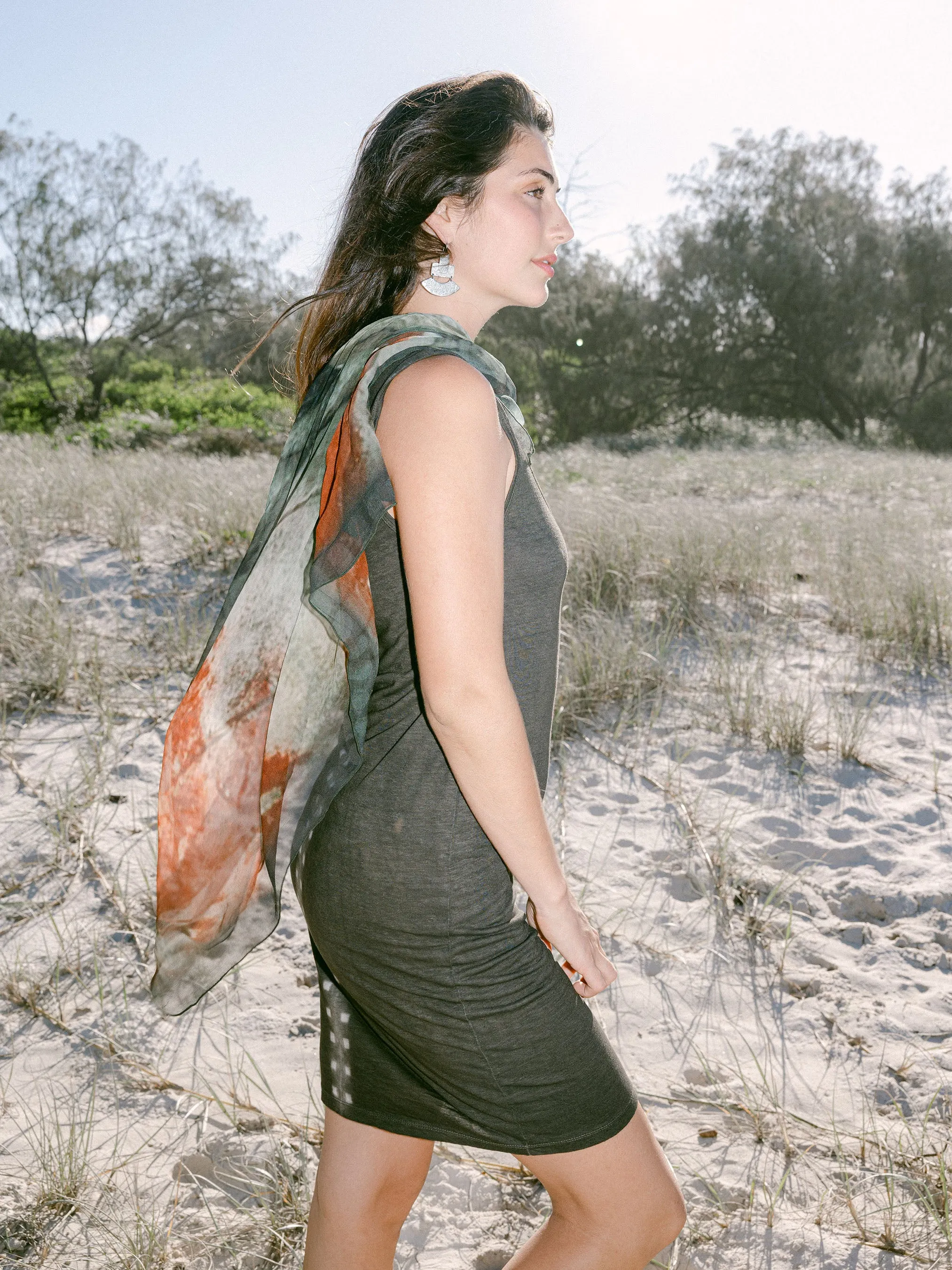 Plant dyed Linen Tank Dress