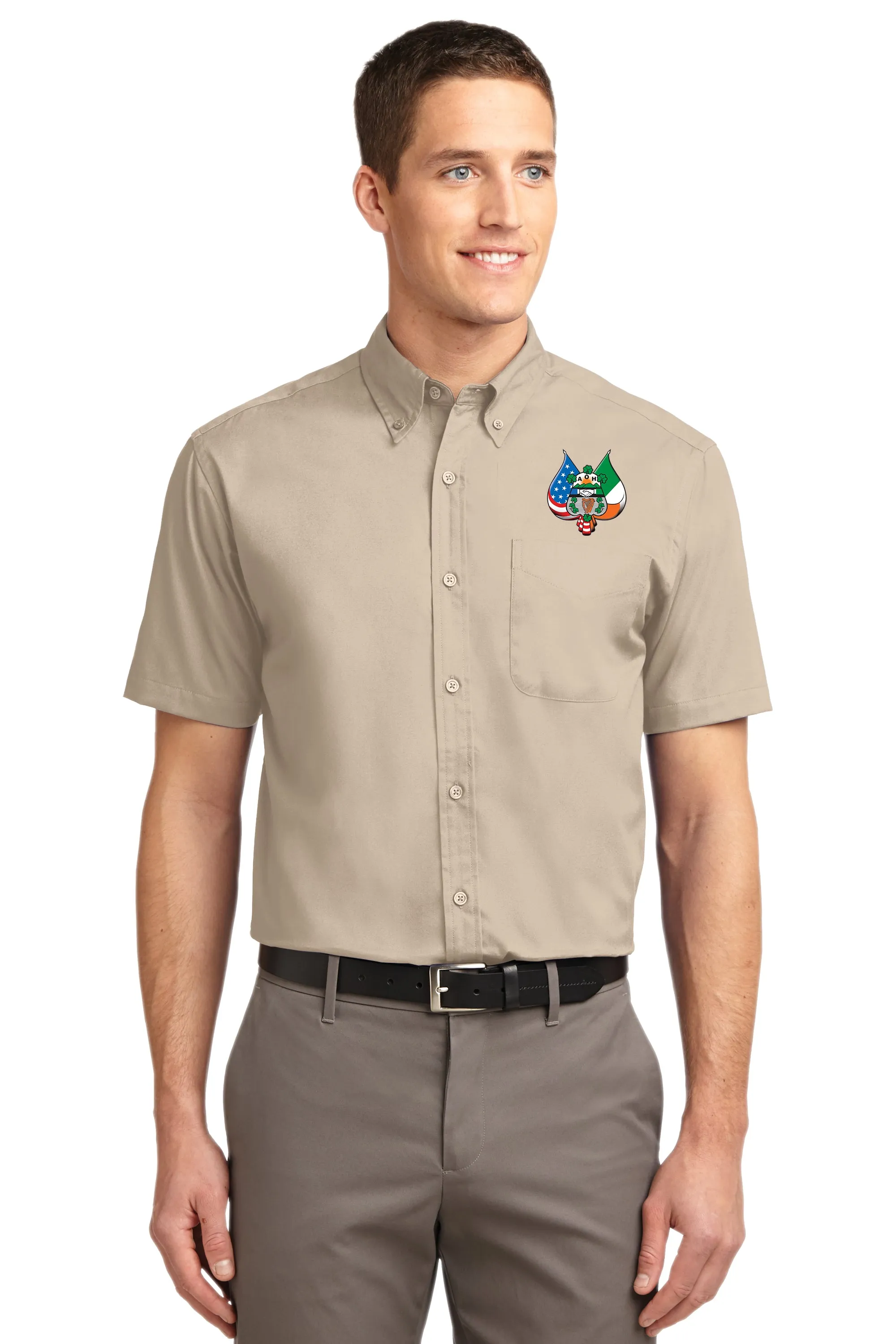 Port Authority® Short Sleeve Easy Care Shirt with Embroidered Logo