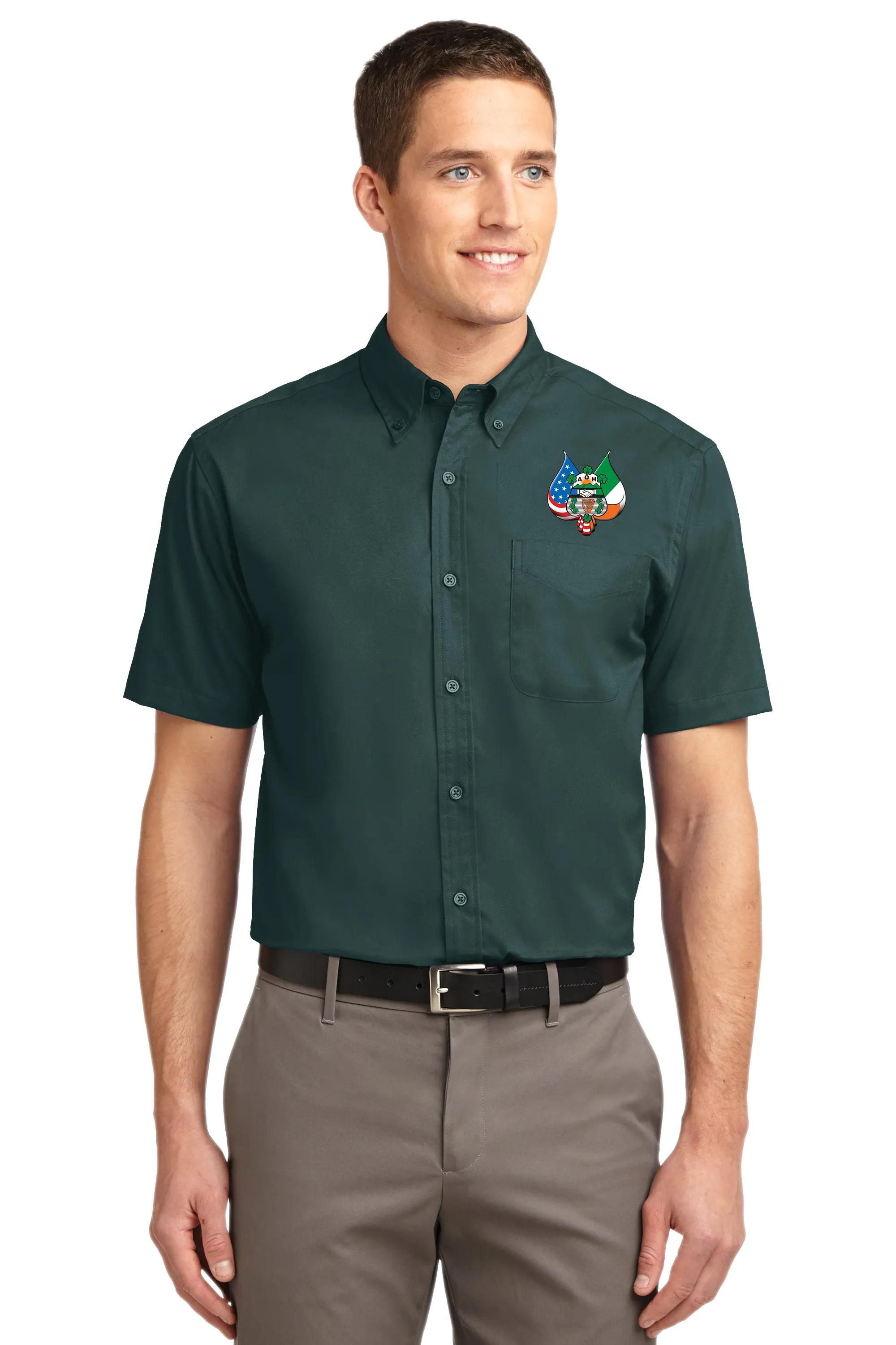 Port Authority® Short Sleeve Easy Care Shirt with Embroidered Logo