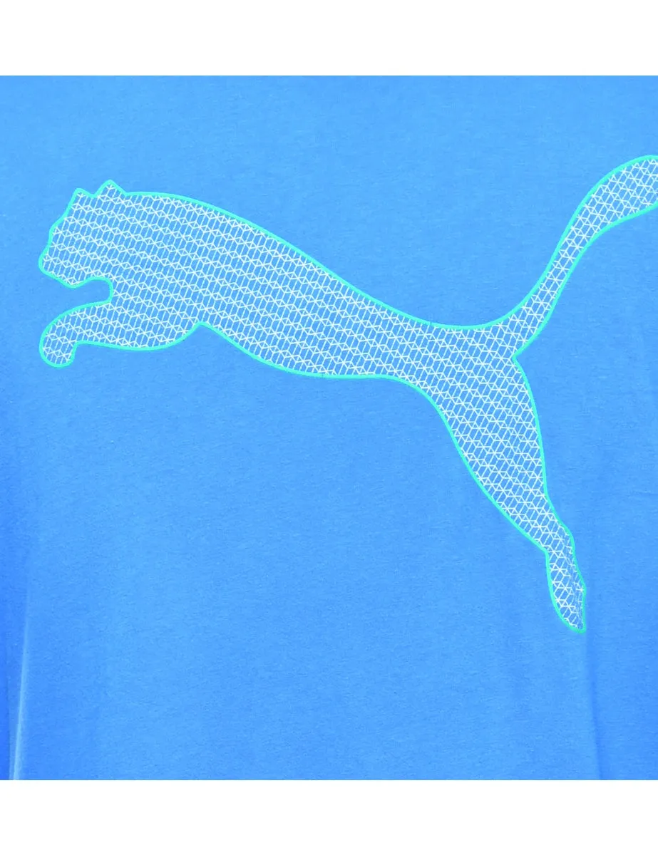 Puma Printed Blue T-shirt - L