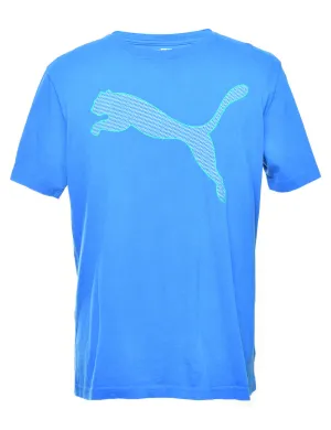 Puma Printed Blue T-shirt - L