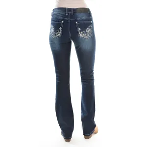 Pure Western Women's Rosie Boot Cut Jean 34" Leg Dark Night