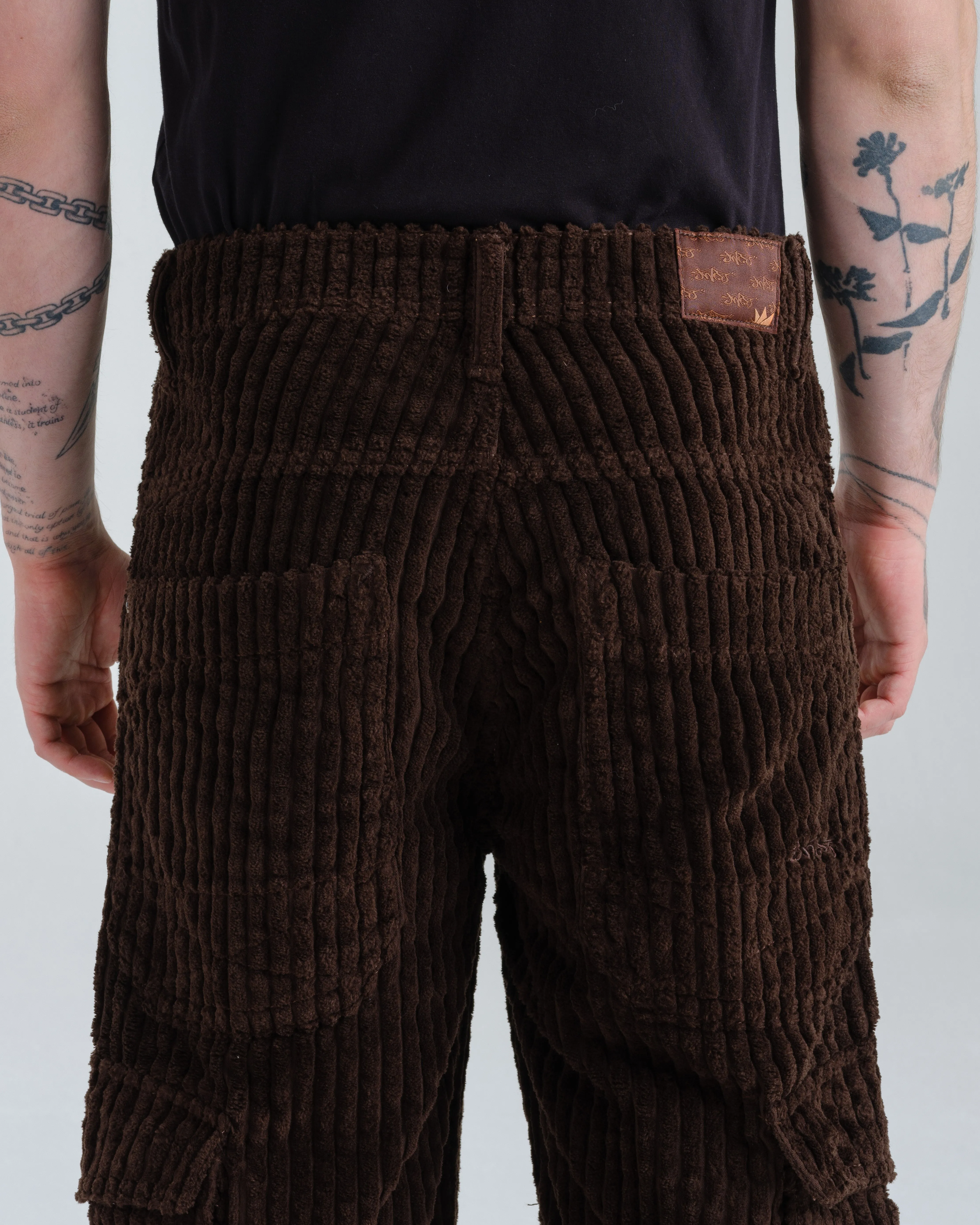 Quad Cargo. 23". 2 Wale Corduroy. Java Brown.