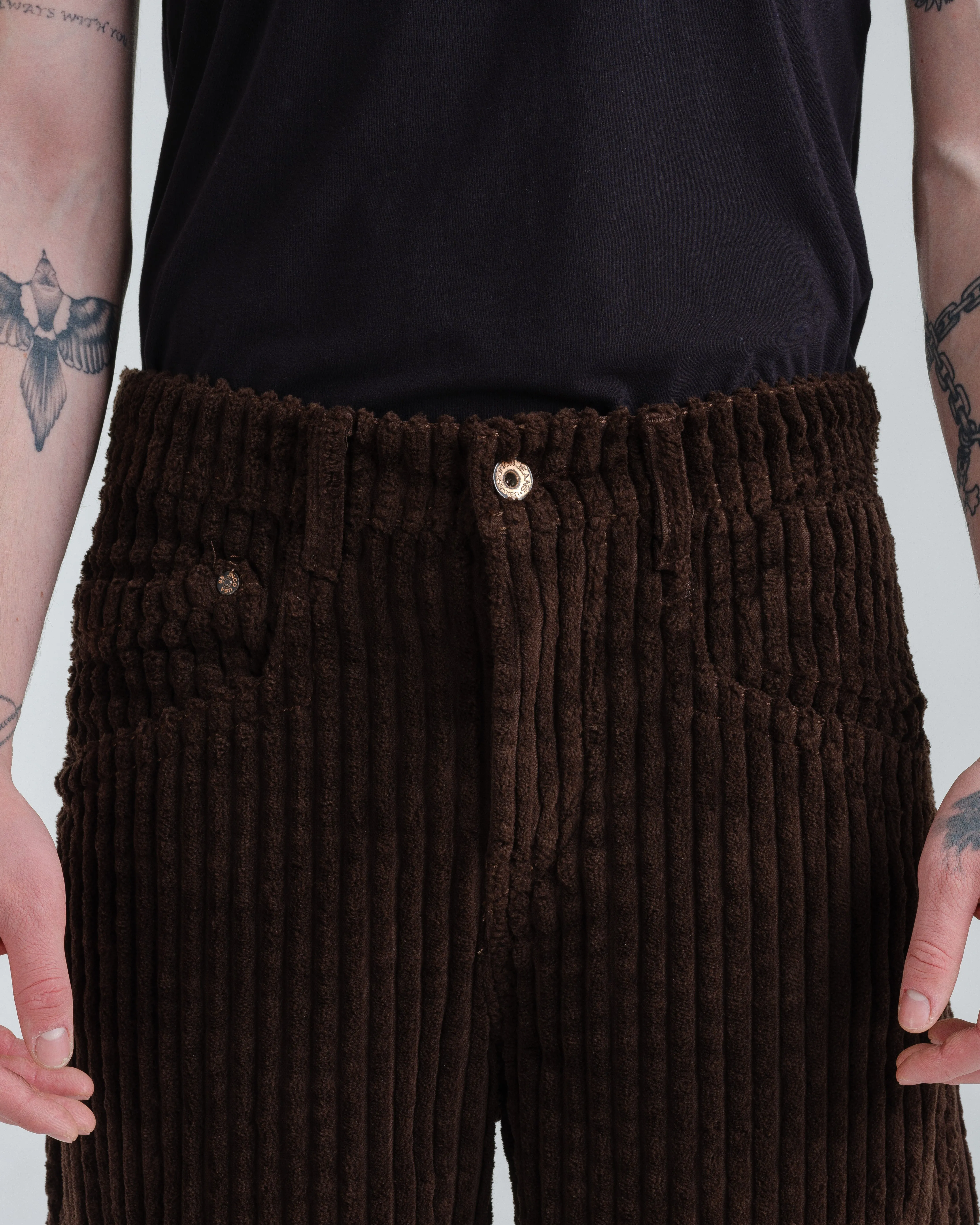 Quad Cargo. 23". 2 Wale Corduroy. Java Brown.