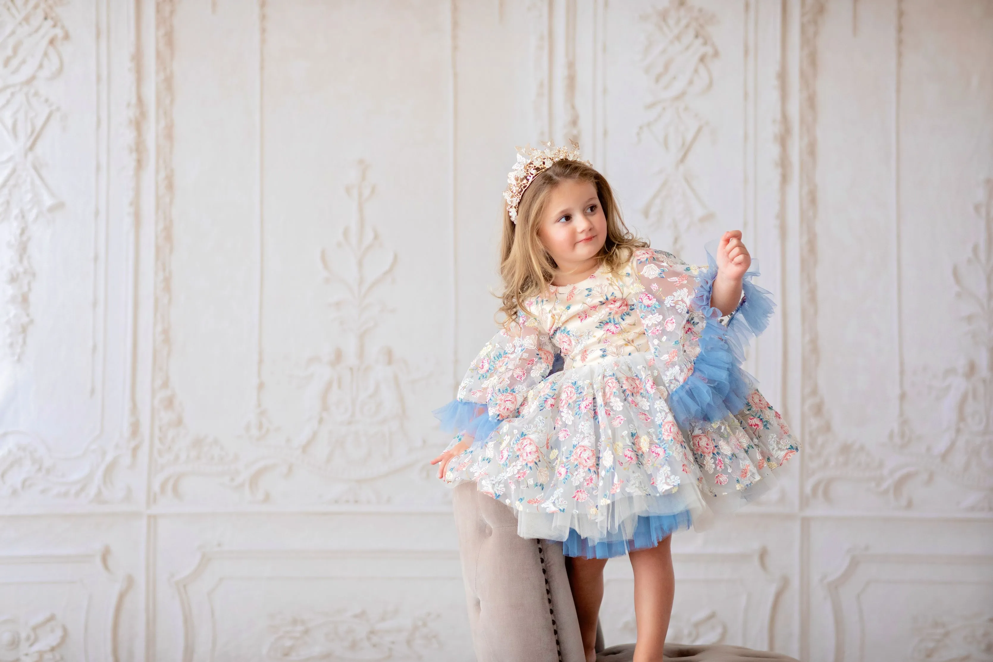 "Maisie" -  Petal Length Dress  - ( 3 Year - Petite 5 Year)