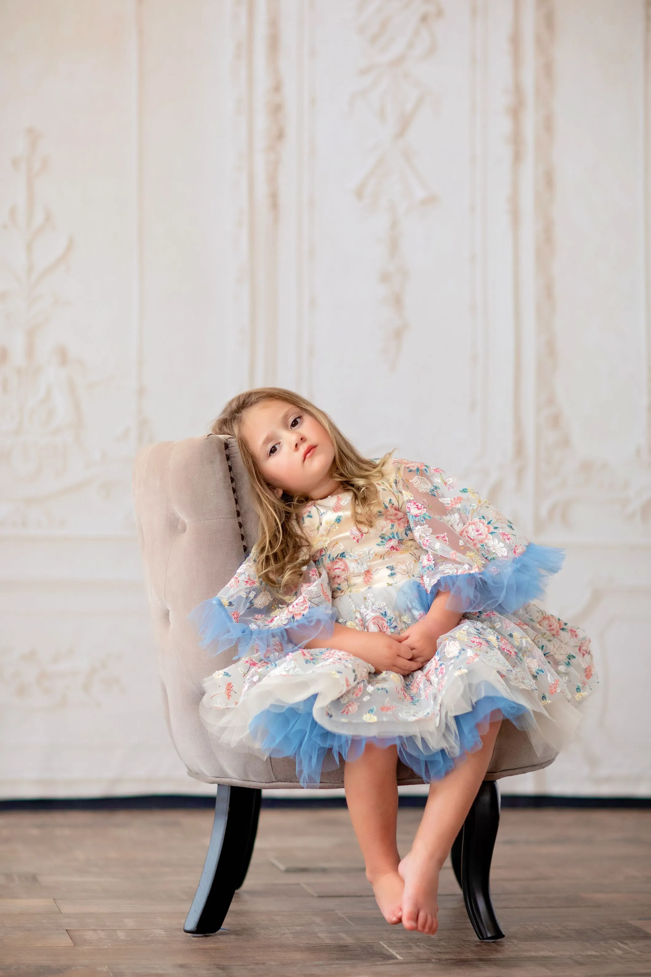 "Maisie" -  Petal Length Dress  - ( 3 Year - Petite 5 Year)