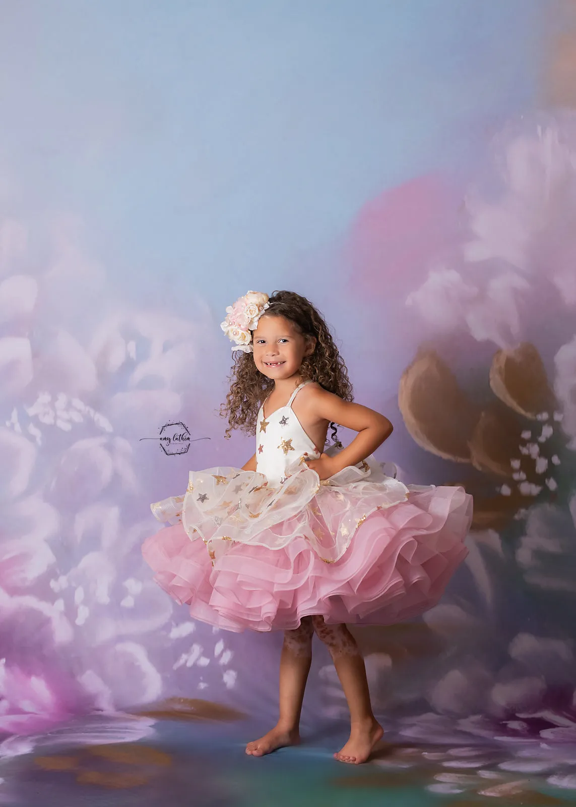 "Starry Surprise" Petal Short Length Dress ( 5 Year - Petite 6 Year)