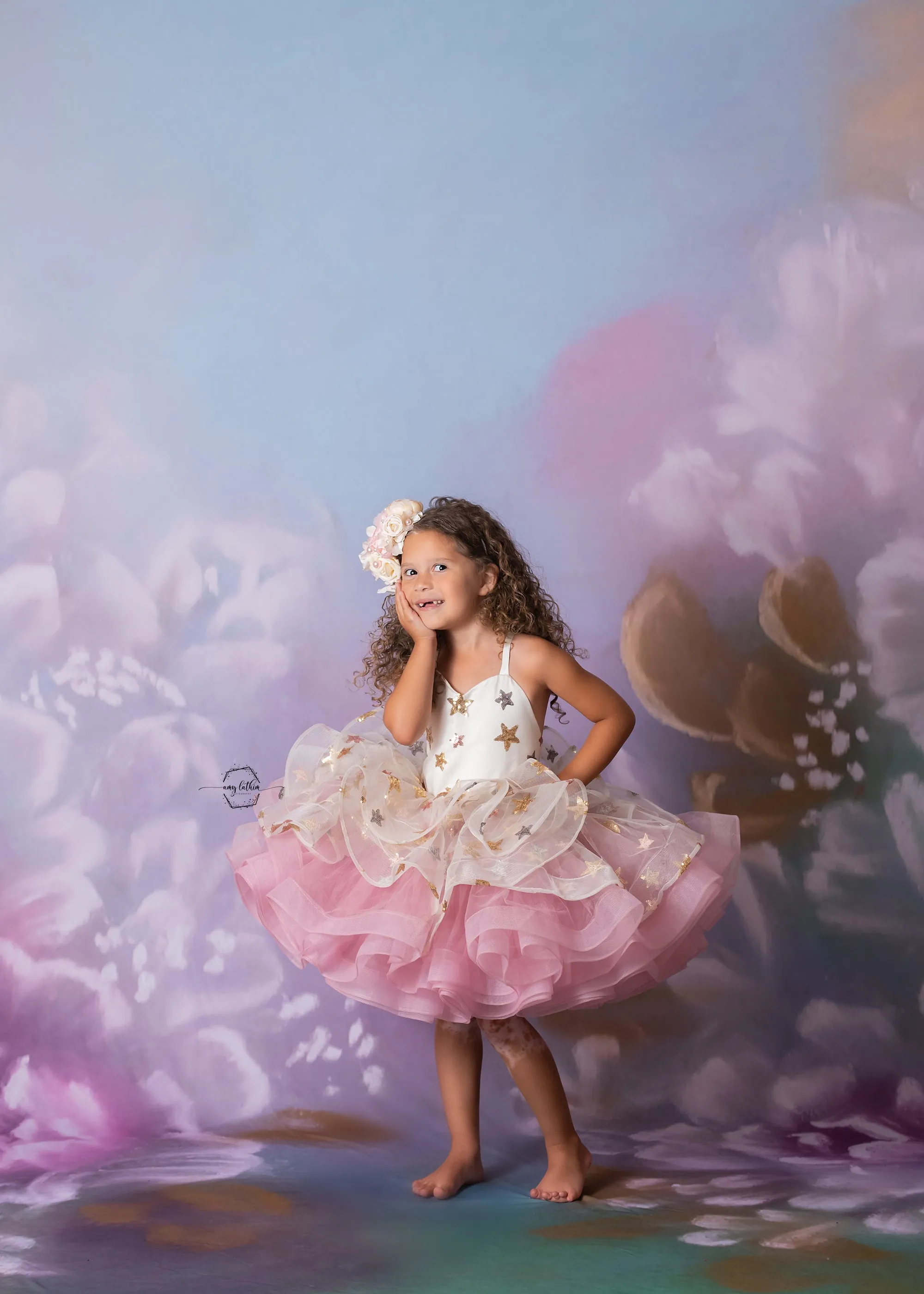 "Starry Surprise" Petal Short Length Dress ( 5 Year - Petite 6 Year)