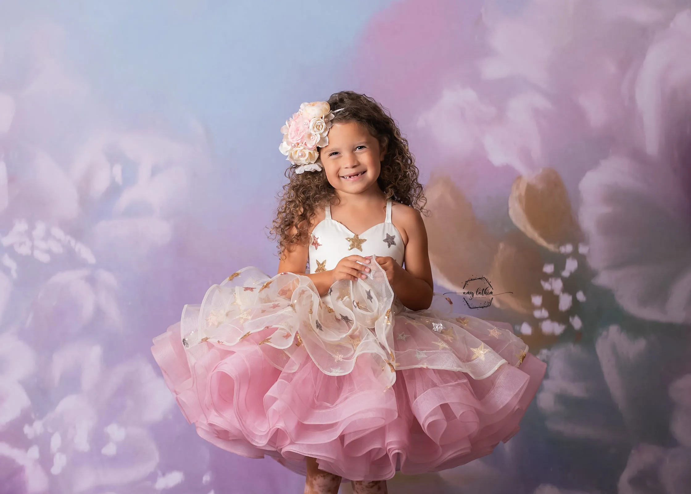 "Starry Surprise" Petal Short Length Dress ( 5 Year - Petite 6 Year)