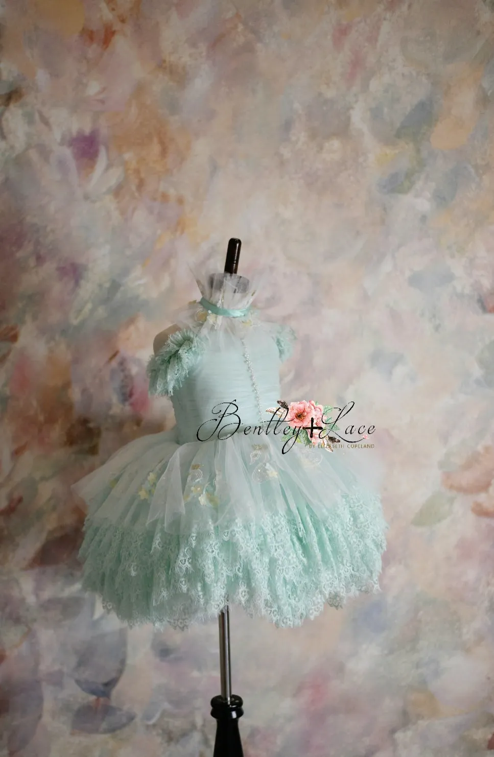 "Swan Dreams" - Pleated Bodice- Petal Length Dress  - ( 5 Year - Petite 6 Year)