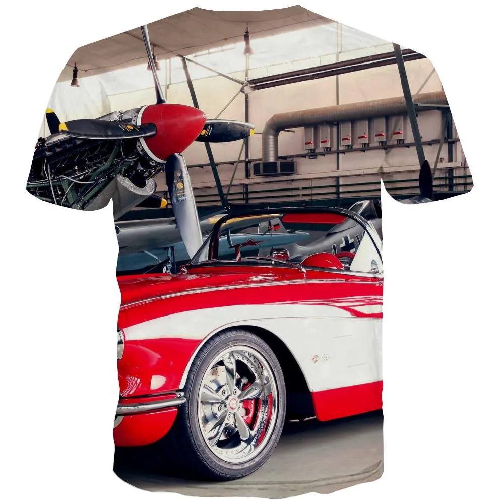 Racing Car T shirts Men Metal T-shirts Graphic City T-shirts 3d Gray Tshirt Anime Retro Tshirts Cool