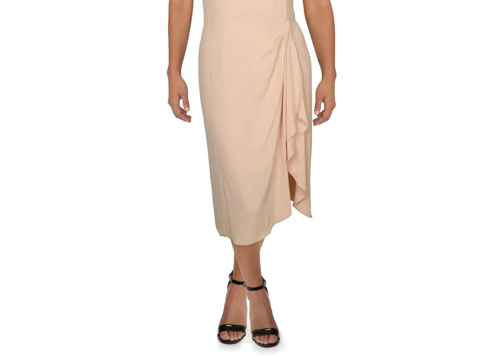 RALPH LAUREN Pink Sleeveless Evening Dress