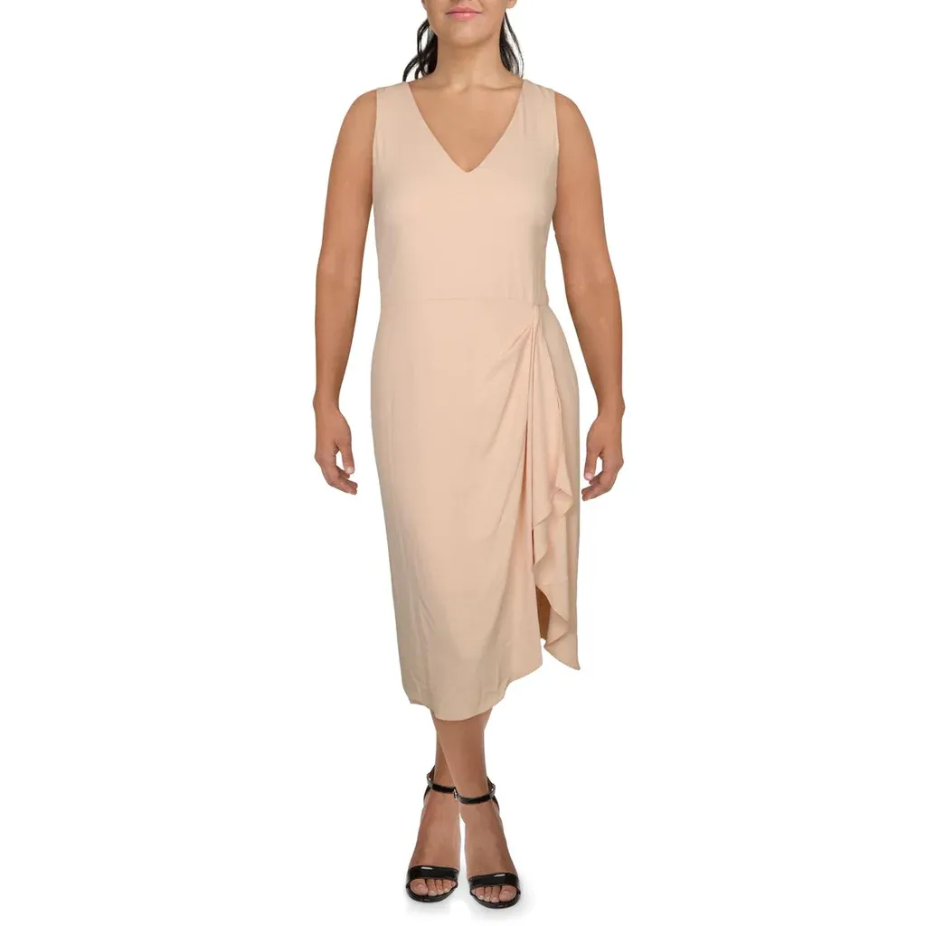 RALPH LAUREN Pink Sleeveless Evening Dress