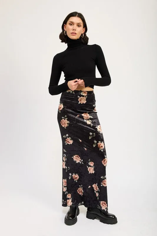 REVE HIGH WAIST MAXI PENCIL SKIRT