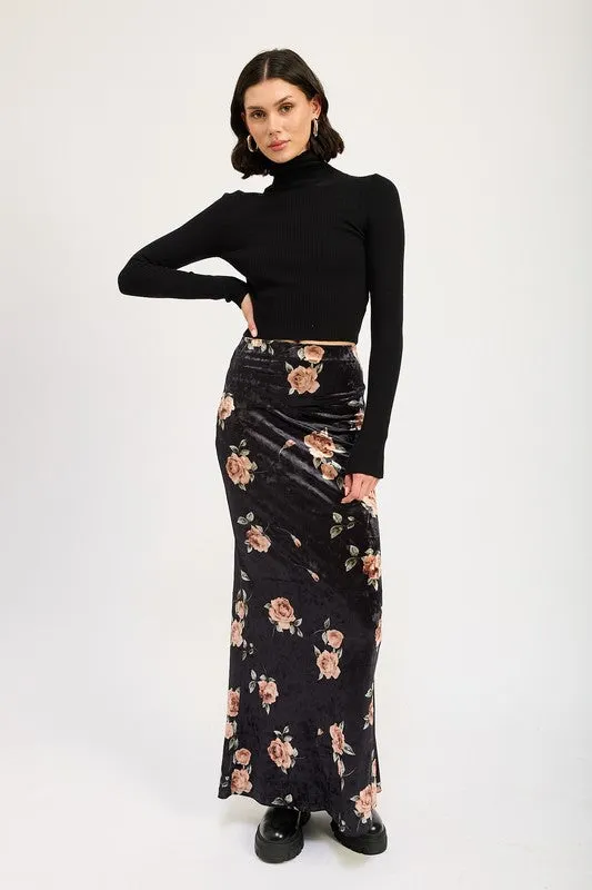 REVE HIGH WAIST MAXI PENCIL SKIRT