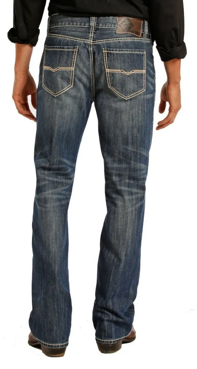 Rock Roll Cowboy Relaxed Fit Straight Bootcut Jeans Style M0S8553