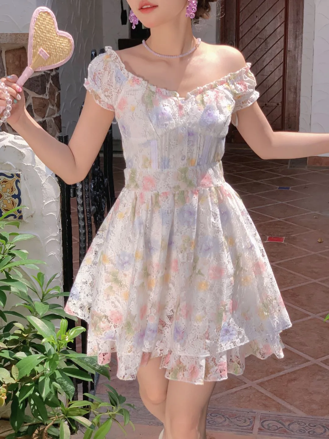 [Rose Candy] Eden Garden Vintage-Inspired Lace Dress