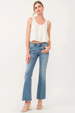 Rosie Mid Rise Flare Jean