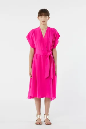 SAN FRANCISCO pink candy - fluid silk dress