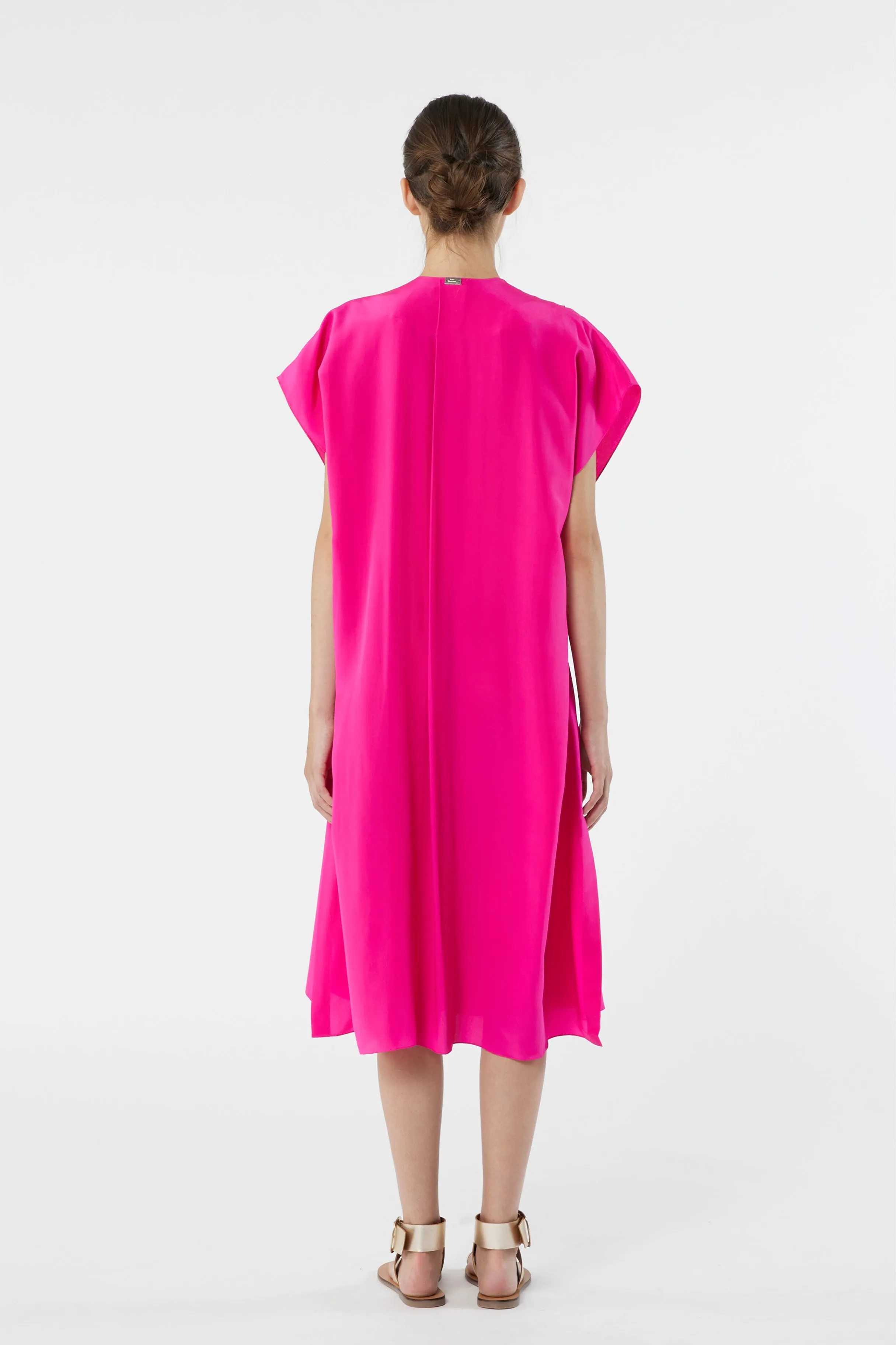 SAN FRANCISCO pink candy - fluid silk dress