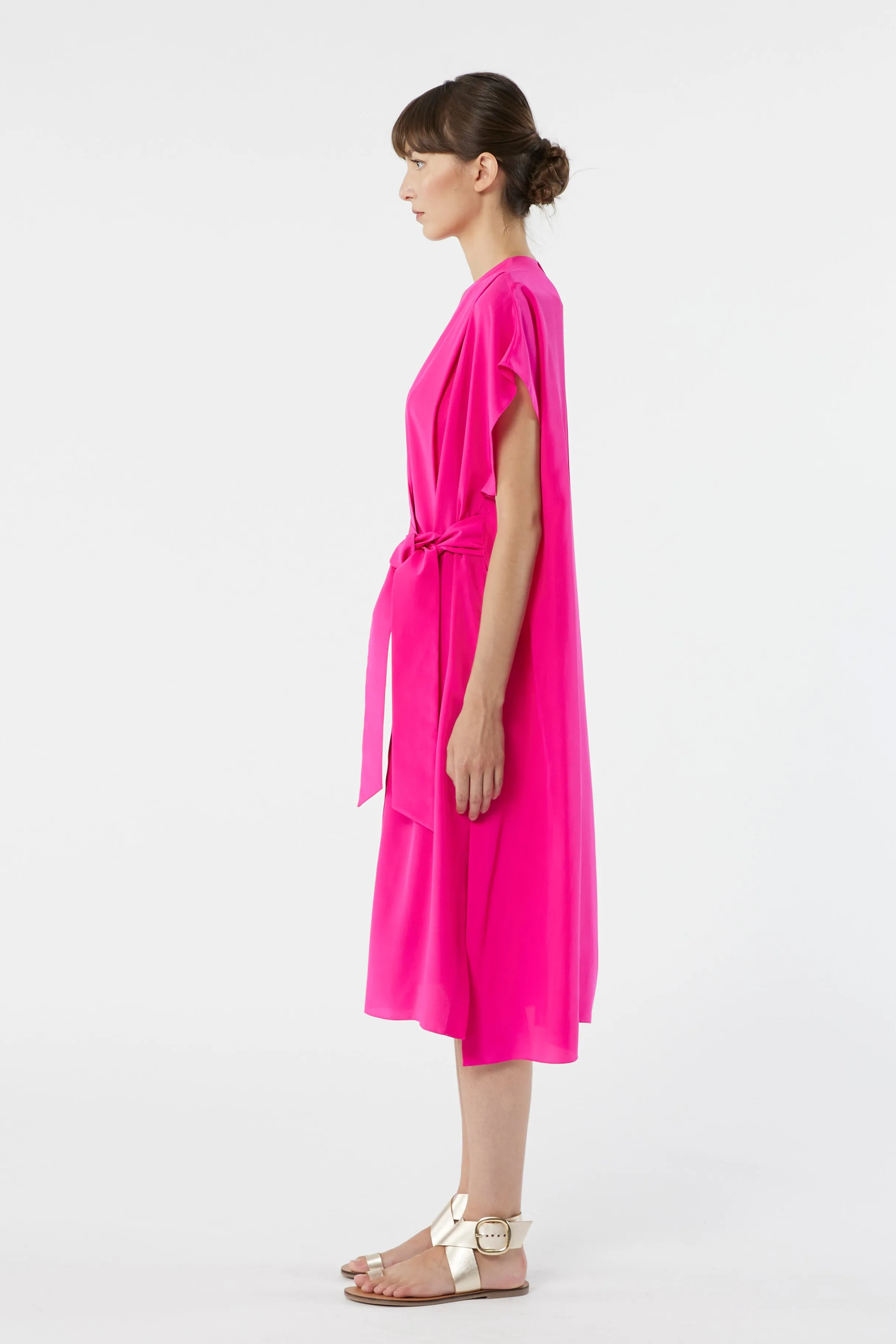 SAN FRANCISCO pink candy - fluid silk dress