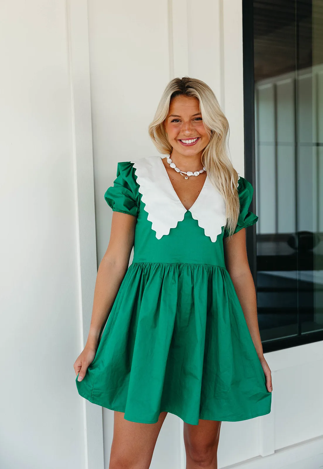 Scout Mini Dress - Kelly Green