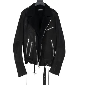 Shearling Biker Jacket