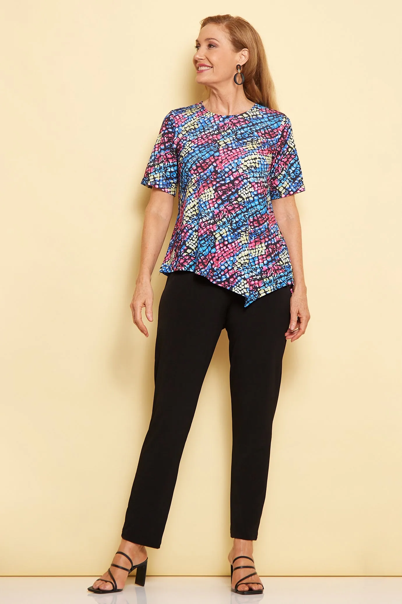 Shyla Top - Indigo Croc